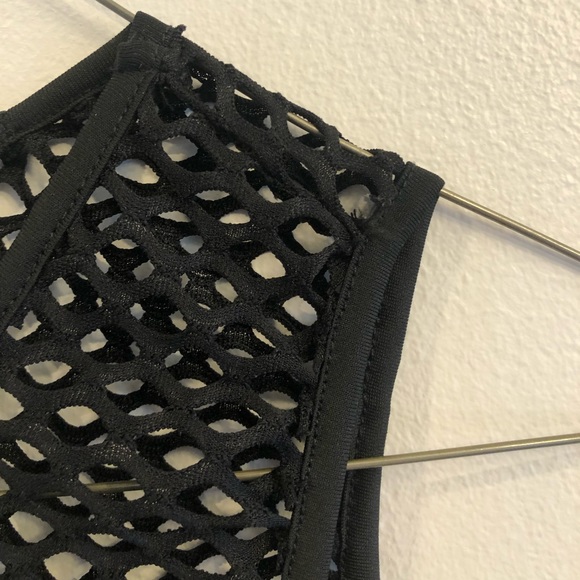 Ingear Resort Black Net Swim Coverup Midi Dress w/Side Slit - Picture 5 of 6